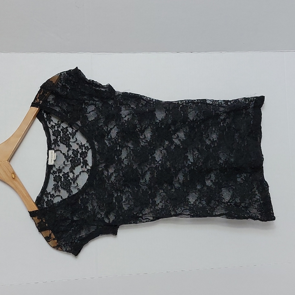 Zenana Outfitters Black Lace Blouse